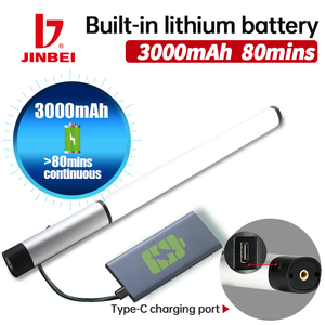 Jinbei แท่งไฟสำหรับถ่ายภาพมือถือแบบ EFT-220RGB มีแบตเตอรี่ในตัว, แท่งไม้กายสิทธิ์สำหรับถ่ายวิดีโอแอลอีดีสำหรับการสตรีมสดกลางแจ้ง - Product Image 4