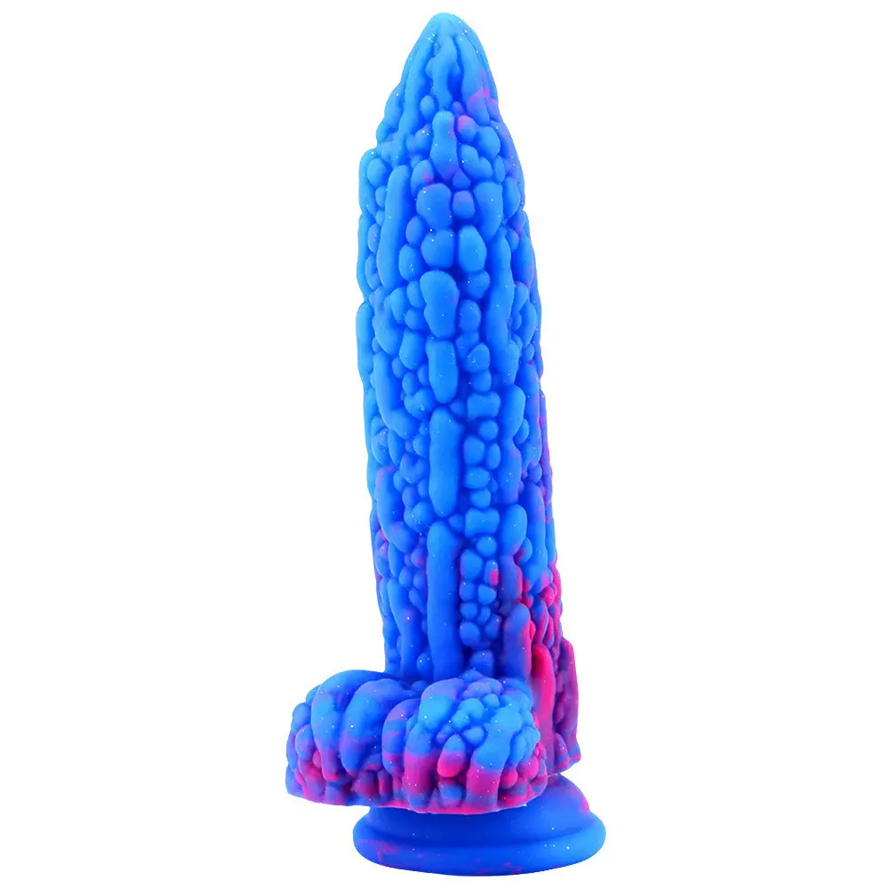 Consolador de calabaza amarga de Color para mujeres, pene sexual, simulación de silicona, dispositivo de masturbación, tapón Anal de expansión para hombre y mujer