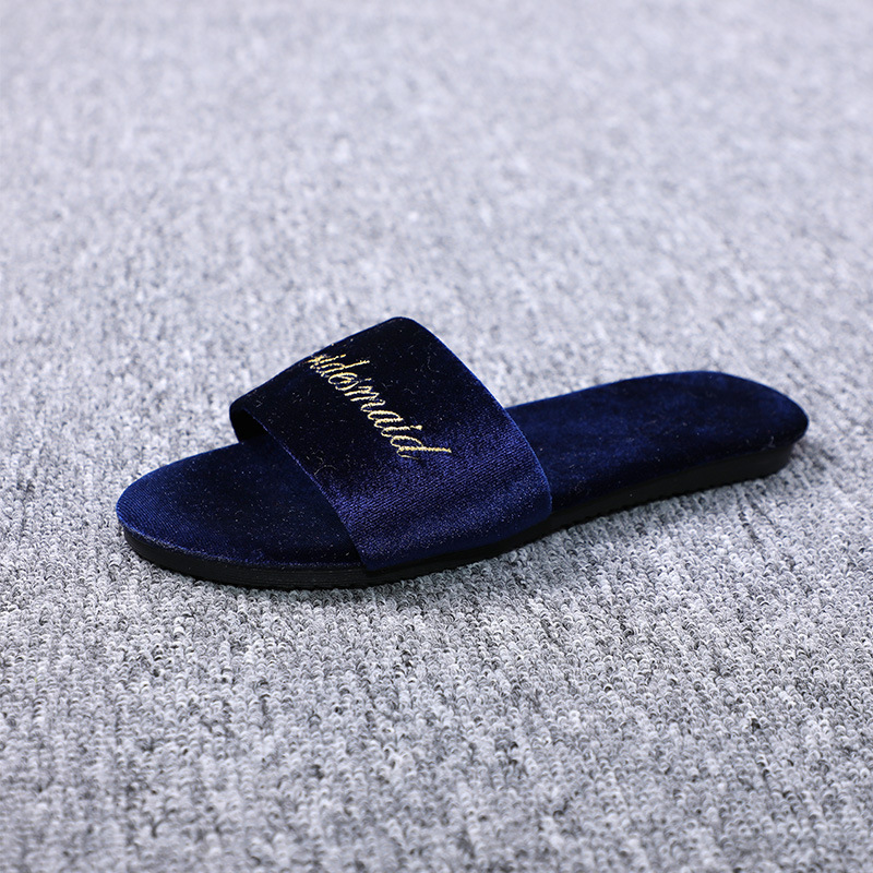 Embroidered Bridesmaid Navy Blue
