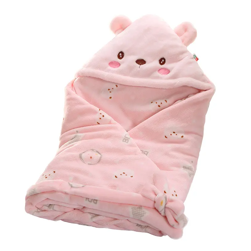 Gros Infantile Wrap Garder Au Chaud Modèle de Dessin Animé Nouveau-Né Bébé Swaddle Couverture