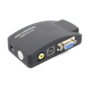 <strong>VGA</strong> Video Adapter Box Video to <strong>VGA</strong> Converter for PC Use AV/Video <strong>Input</strong> with <strong>VGA</strong> <strong>Output</strong> - Product Image 1