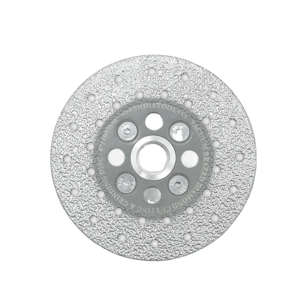 4in 100mm 5/8-11 vacuum brazed concrete granite marble stone tile diamond cutting grinding disc cup wheel