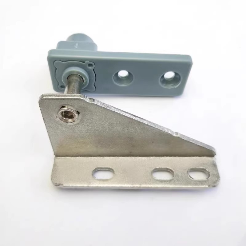 Lower left plastic spring-loaded hinge