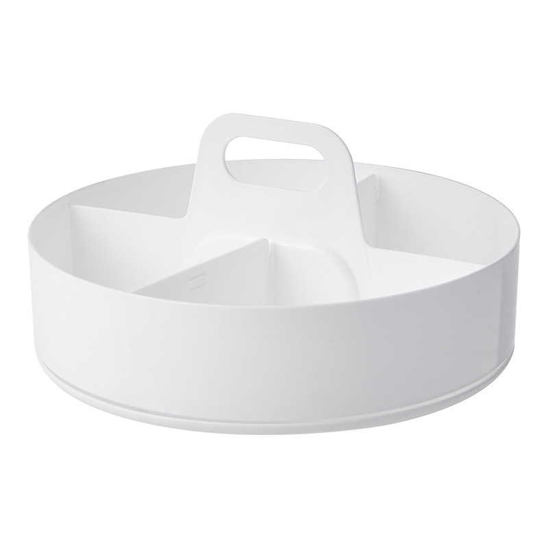 Caja de almacenamiento blanca giratoria, 25,5*11,5 CM