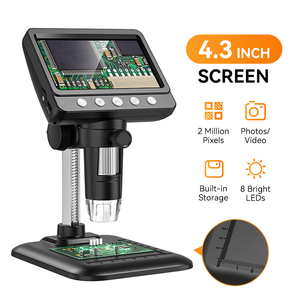 369 Monocular Electronic <strong>Microscope</strong> Camera 1000X 4.3&quot; HD LCD Screen Photo Buy Online Optics <strong>Digital</strong> <strong>Microscope</strong> for Mobile Repair - Product Image 3