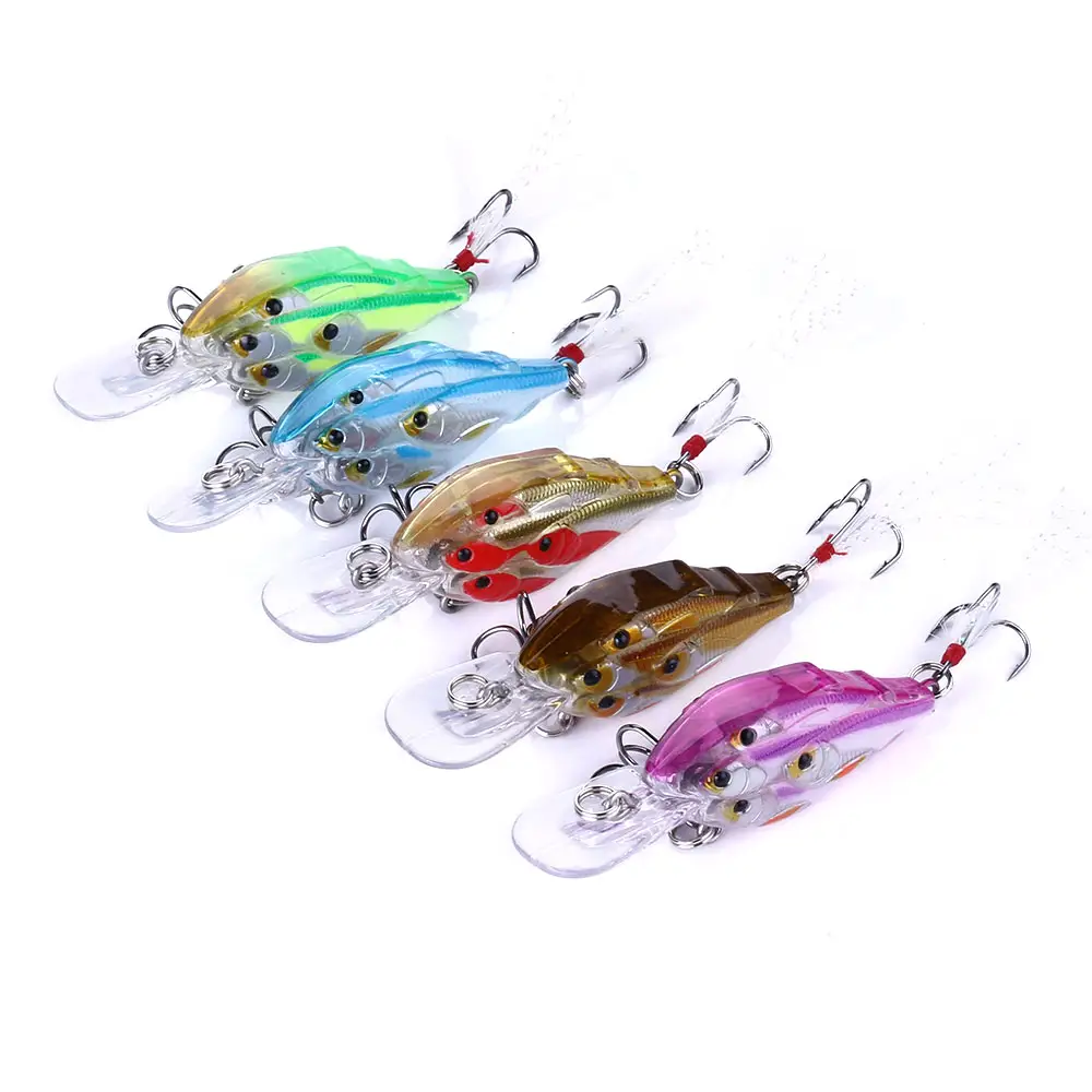 Crankbaits 3D señuelo de ojos, 6,5 cm/6g, cebo artificial de cangrejo, producto de pesca flotante, señuelo duro