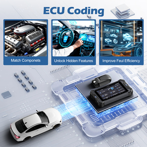 VDIAGTOOL VD80 BT bidirezionale strumento diagnostico ECU codifica Auto macchina diagnostica con chiave di programmazione