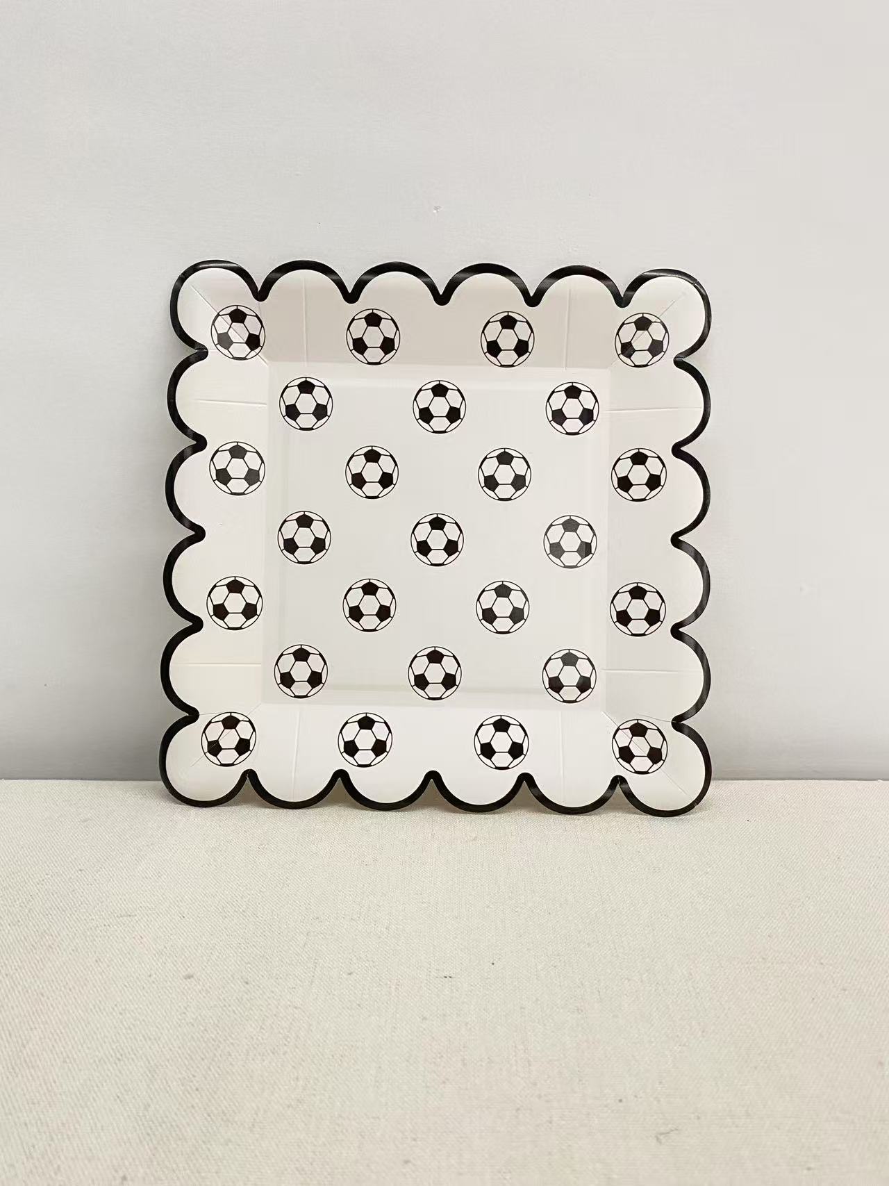 Plato blanco de 9 pulgadas * 8 piezas