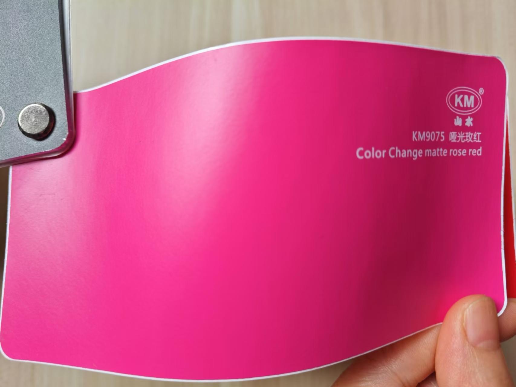 Cambio de color: rojo rosa mate.