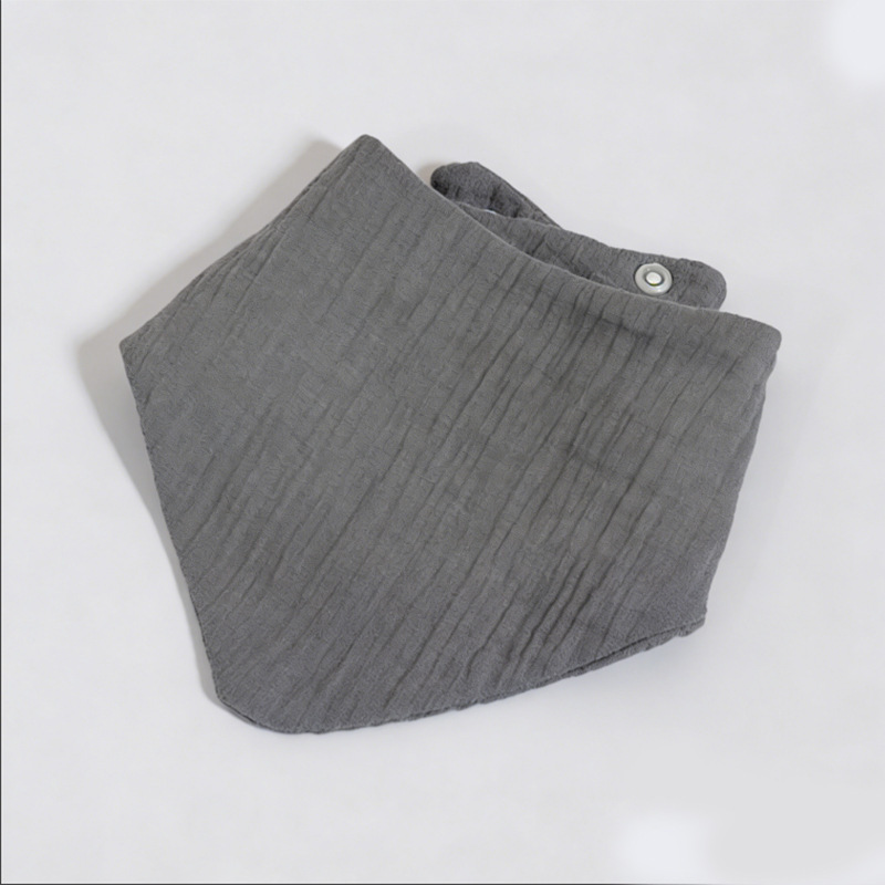 Serviette triangle uni gris