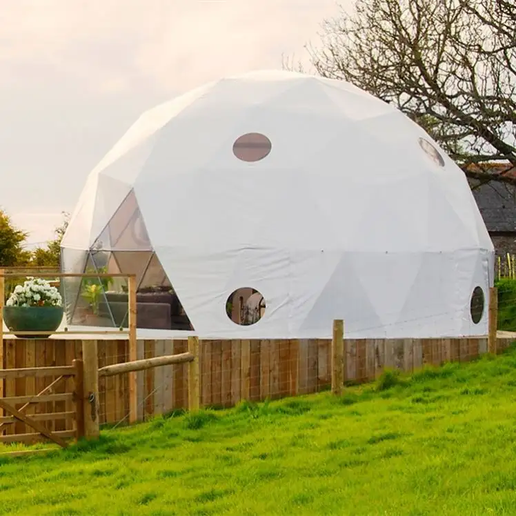 Outdoor High Quality Large Clear Globe Modular Bubble Camping Resort Luxury Glamping Hotel Tent Igloo Geodesic Dome