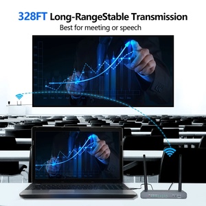 Wireless for HDMI Extender 4K 328ft Range <strong>USB</strong> <strong>Output</strong> 5V <strong>Input</strong> Adaptor for <strong>Audio</strong> Video Streaming Laptop/PC/DVD