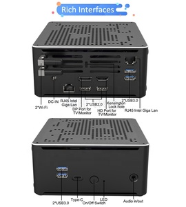 Ubuntu Mini Server PCキューブXeon 2176M 2 * DDR4 W-10885M ECC RAM Win11 Mini Gaming PC 2Lansデスクトップコンピュータ2286M Webサーバーホスト - Product Image 2