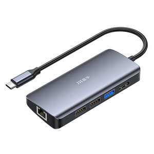 Type-C Docking Station สำหรับ USB3.0 2.0และ HDTV ช่องเสียบการ์ด SD/TF ความละเอียดสูงชาร์จเร็ว6ใน1 Docking Station - Product Image 1