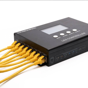 Поддержка DMX512, светодиодный контроллер с 8 портами, автономный контроллер для RGB LED Pixel SPI или DMX512, контроллер SD-карты