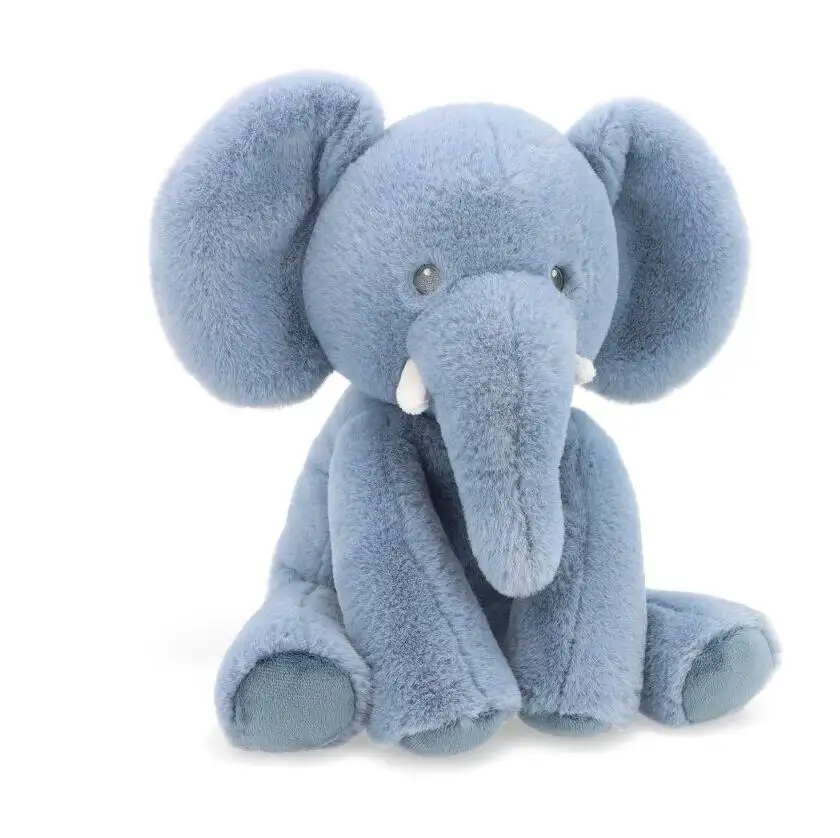 Peluche azul personalizado para bebé, animal de peluche, elefante