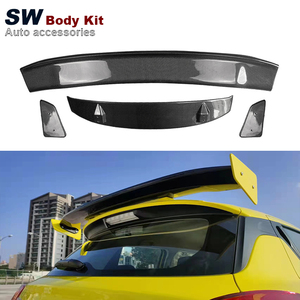 Suzuki Swift ZC33S yükseltme için yüksek kalite karbon Fiber Swift arka kanat arka bagaj Spoiler dudak kılavuzu kanat dudak arka kanat