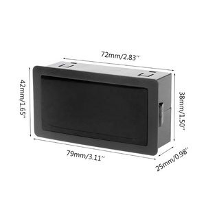 จอแสดงผลดิจิตอล LED DC 4หลัก0-9999ขึ้น/ลงบวก/ลบแผงเคาน์เตอร์เมตรสีแดง - Product Image 6