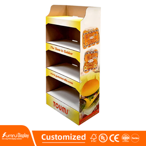 Estante de exhibición de cartón con soporte de piso de mostrador de gancho para POS Pop Mart Cajas de exhibición de papel para escaparate de tienda minorista - Product Image 4