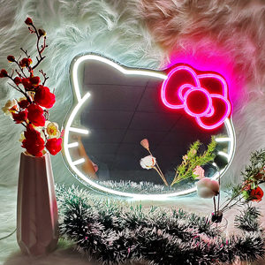 ป้ายไฟนีออน Hello Kitty LED ไฟกลางคืนปรับแต่งเองได้สำหรับสำนักงานและบริษัทไฟนีออนสว่าง - Product Image 3