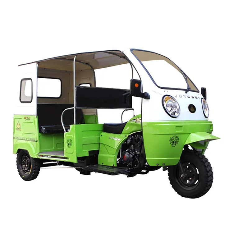 Dengan Harga Murah 200cc Air Cooling Bensin Tuk Tuk 4-6 Penumpang Tiga Roda Motor Listrik Bajaj Auto Becak Taksi untuk Dijual