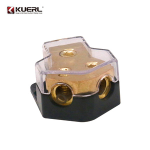 Toma de corriente de audio para coche, entrada 2GA, 2 x 4GA, cable de alimentación de cobre puro, divisor de asiento - Product Image 2