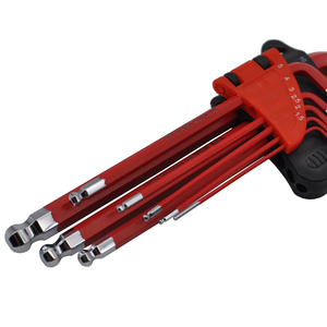 RTS 9pcセットカラフルなショートアームボールエンド六角キーメトリックシステムTorxキーレンチプラスチックコーティング付きアレンキー - Product Image 1