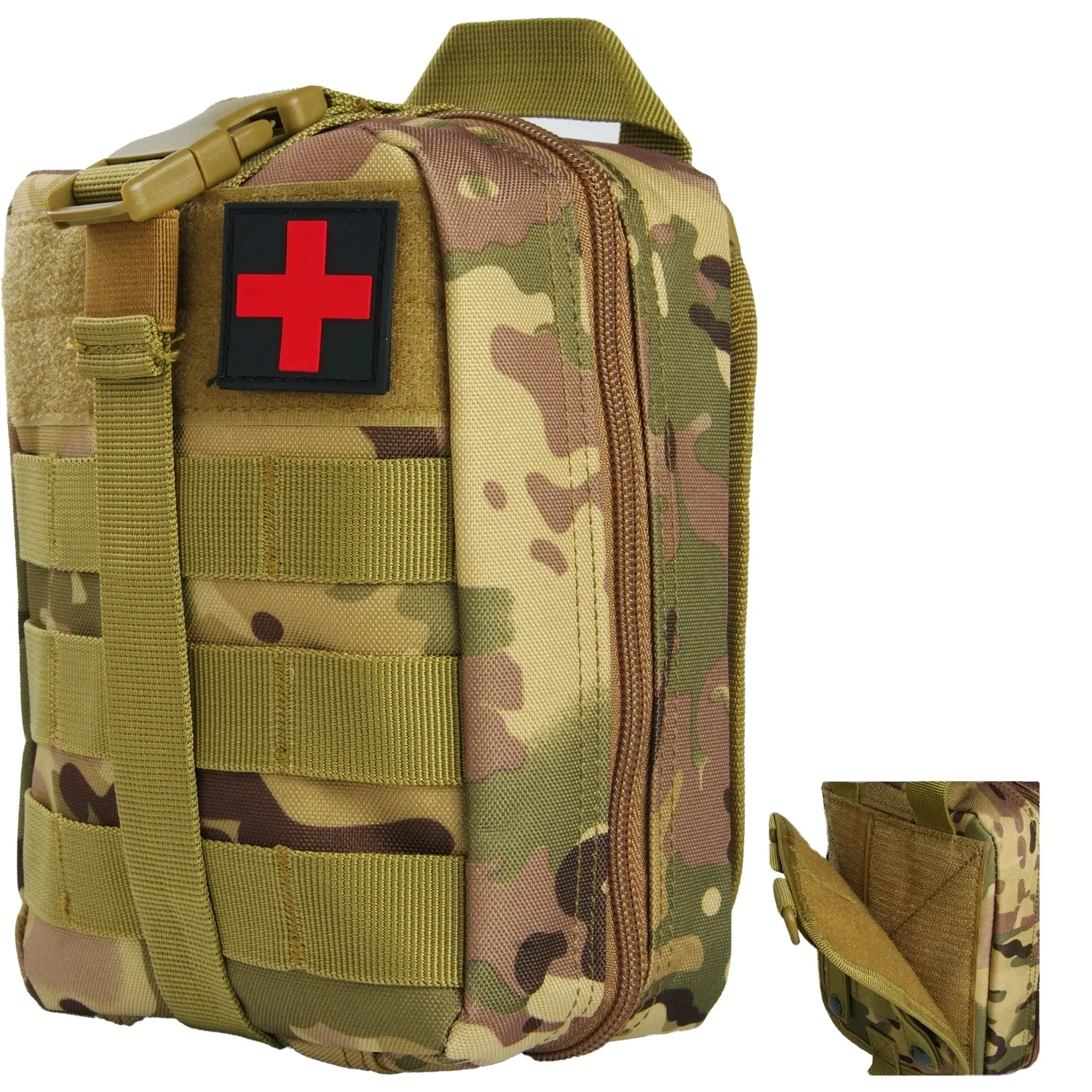 Trousse de premiers soins 28 en 1 Kit complet Molle Outdoor Gear Kits d'urgence Camping Randonnée Aventures Sac de traumatologie Trousse de premiers soins