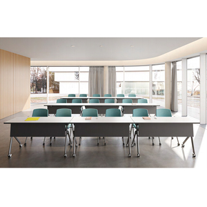 现代风格可折叠培训学生台办公会议桌免费拼接学生专业咨询台 - Product Image 3