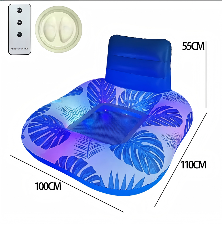 Siège feuille d'érable bleu - Version lumineuse