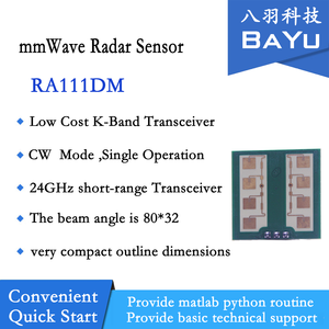 Gran oferta 2024, Sensor de 24GHz Ra111DM, objeto en movimiento del vehículo, módulo de Sensor de radar de distancia de la cabeza de detección humana para detección de intrusos - Product Image 2