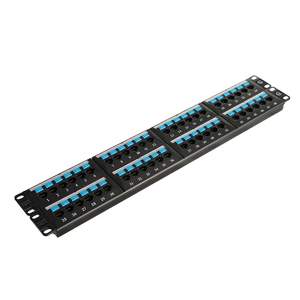 Panel de conexión de red de 19 pulgadas, 1u, Cat5e, marco de distribución de datos, bastidor de cableado de red de 48 puertos, Panel de conexión de red Rj45 - Product Image 4