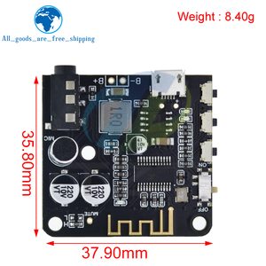 TZT-Mini placa decodificadora MP3, receptor de Audio, reproductor sin pérdidas MP3, módulo amplificador de música estéreo inalámbrico, Bluetooth 5,0 - Product Image 6