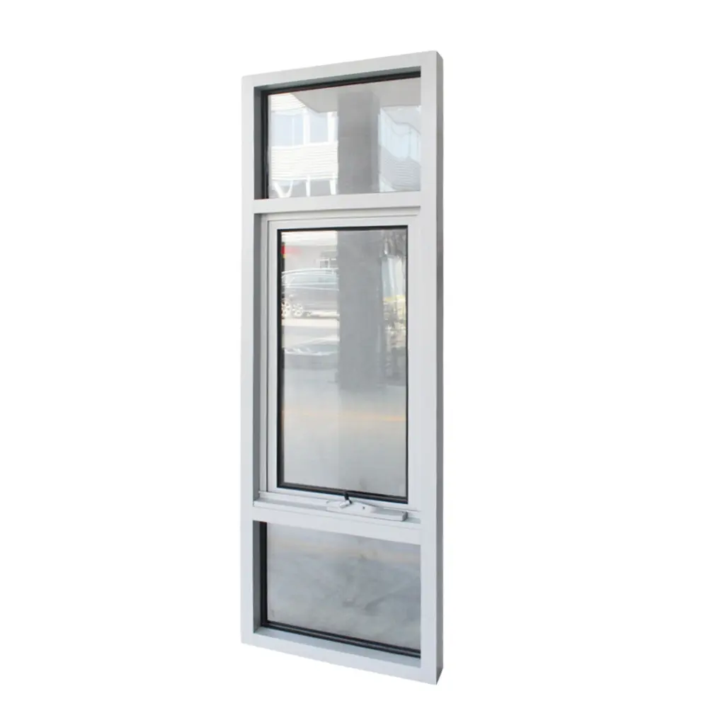 Catena a manovella in alluminio vetro oscillante in alluminio porta e finestra Design grafico in alluminio finestre moderne sospese