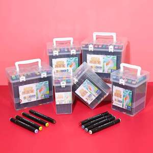 Set di 12 colori marcatori artistici a doppia punta per adulti e bambini punte a scalpello per il disegno