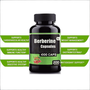 Les capsules de Berbérine HCl d'extrait de plantes à base de plantes 500mg/1000mg Les suppléments pour adultes améliorent l'immunité - Product Image 2