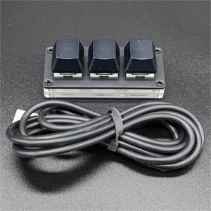 X823 Wired Mini 3-key Keypad <strong>Mechanical</strong> Gaming <strong>Keyboard</strong> 3 Key Rgb <strong>Programming</strong> <strong>Keyboard</strong> for Ios Android - Product Image 4