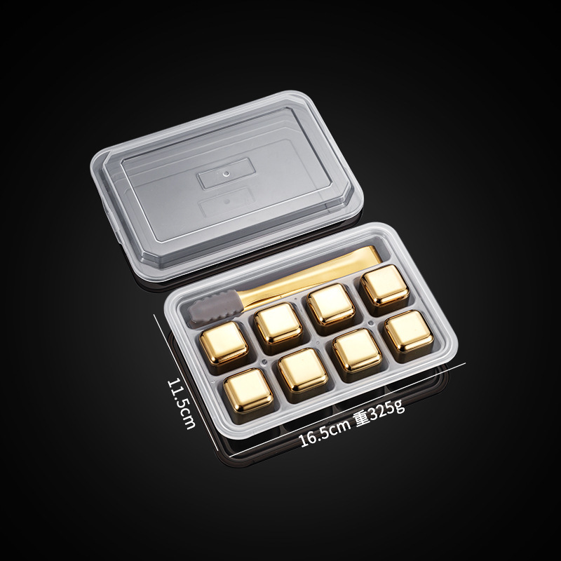 gold eight pieces+clip