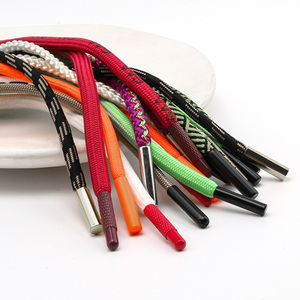 Gran oferta, cordón de poliéster personalizado colorido, cordón redondo elegante de colores, cordón de cuerda con capucha, cordón con puntas de Metal - Product Image 3