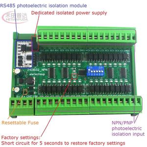 16/32/48CH NPN/PNP Entrada aislada ópticamente Conmutación Placa de colector digital RS485 Modbus RTU Módulo DC 12V 24V - Product Image 4