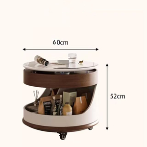 Đồ nội thất gia đình Bàn cà phê, Tủ lưu trữ di động đa chức năng, bàn <span class=keywords><strong>sofa</strong></span> tròn có thể điều chỉnh chiều cao - Product Image 6