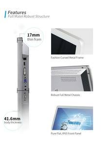 Monitor de pantalla táctil capacitiva de 10 puntos directo de fábrica con interfaz en serie para terminales inteligentes - Product Image 2