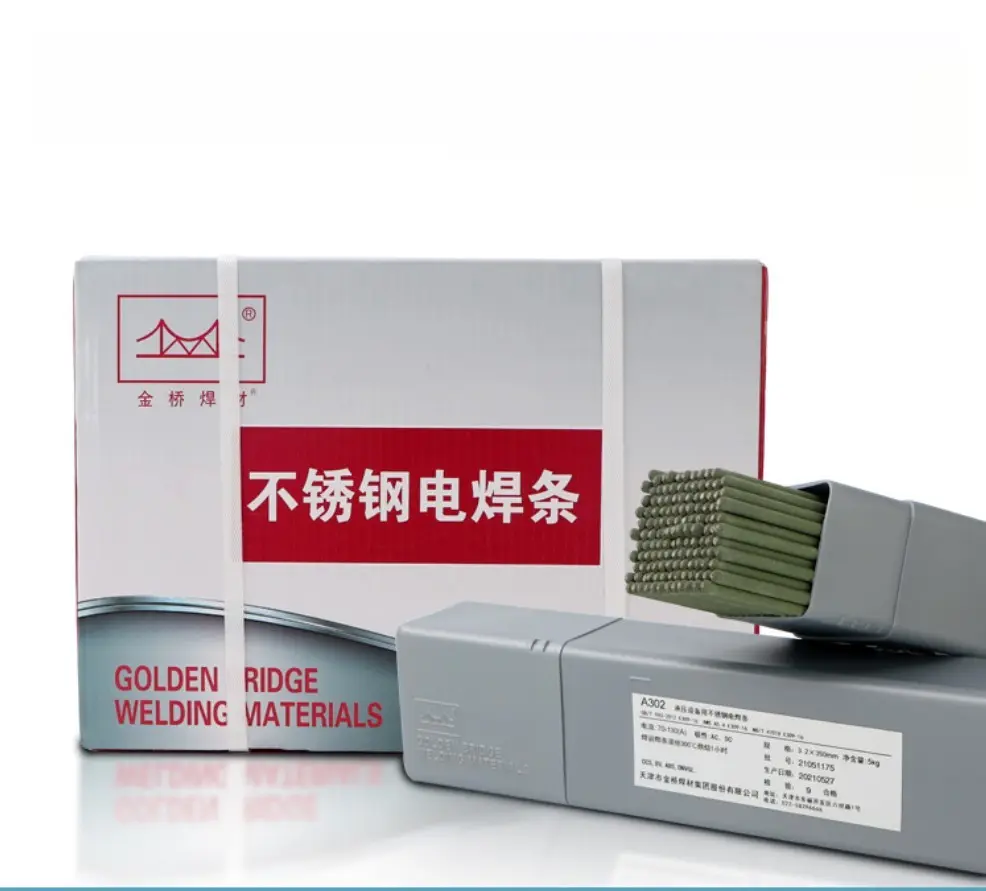 Fábrica fornecimento Jinqiao aço inoxidável eletrodo A102 022 302 402 3.2mmstainless aço hastes de soldagem