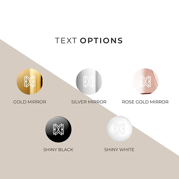 Colore bianco + specchio personalizzato