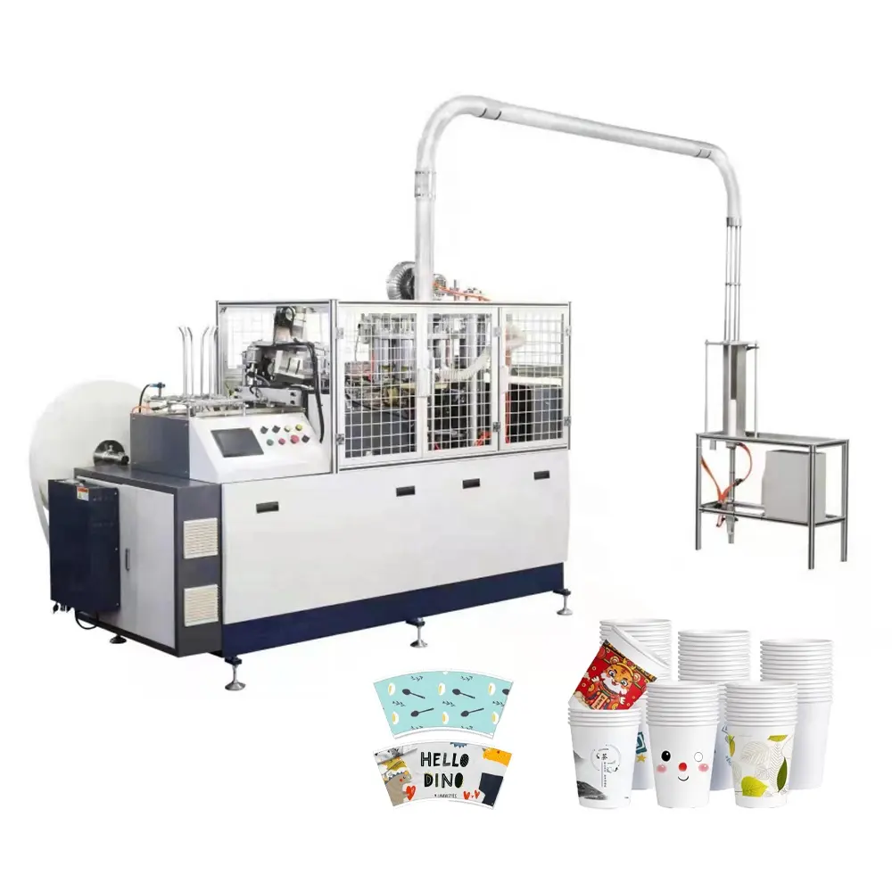 Automatische doppelwandige Papier-Kaffeebecher-Herstellungsmaschine Preis Wellenpapierprodukt-Herstellungsmaschine