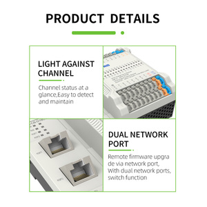 Toptan fiyat 16 dijital giriş ve çıkış uzaktan IO modülü EtherNET / IP Plc programlama denetleyici