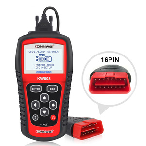 KONNWEI KW808 motor programable ecu12v pro piezas coche de gasolina diésel con EVAP PCM leer y borrar códigos de falla/leer sensor en vivo