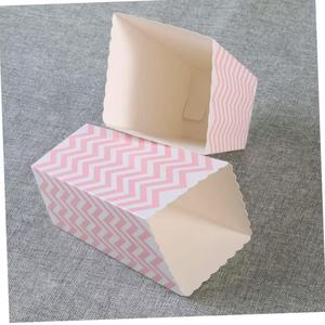 装饰派对喜欢定制盒子混合条纹波浪和圆点图案爆米花纸箱 - Product Image 2