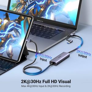 UGREEN <strong>USB</strong> C Capture <strong>Card</strong> 1080P 60FPS 2K@30Hz Type C to <strong>USB</strong>-A/C <strong>Input</strong> Video Capture <strong>Card</strong> <strong>USB</strong> 3.0 Support 100W Fast Charge - Product Image 2