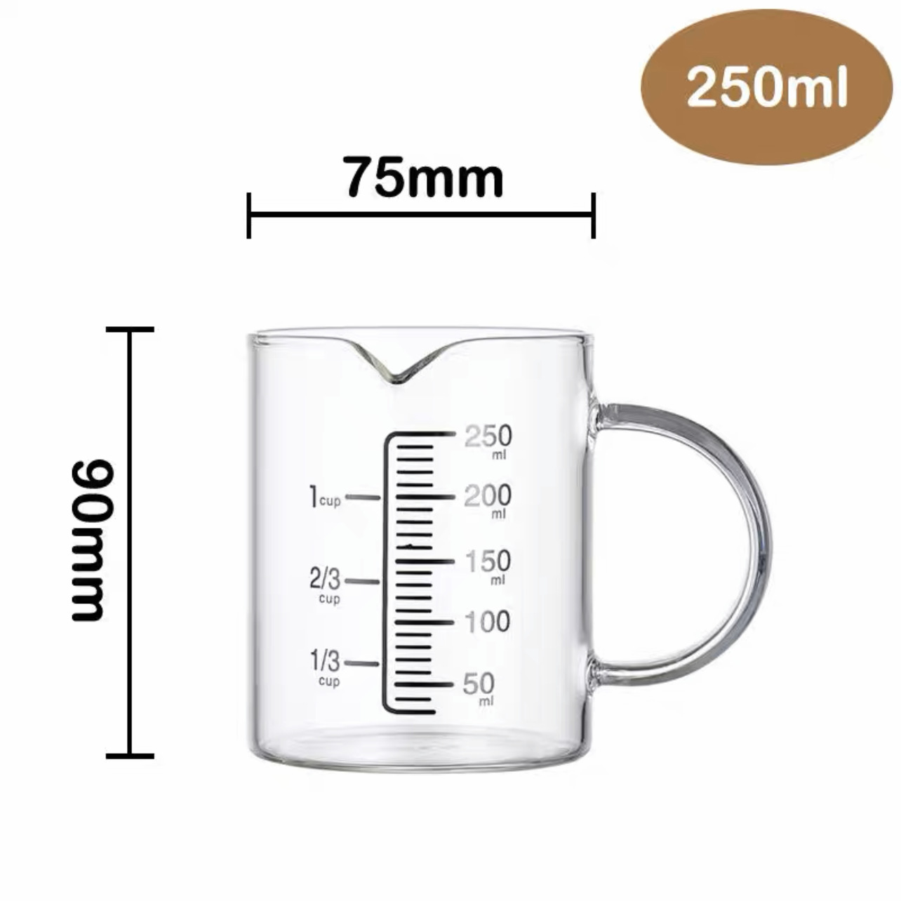 vaso graduado de 250ml